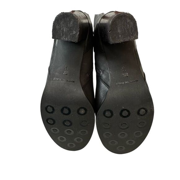 SESTO MEUCCI Black Knee High Heeled Made in Italy Leather Boots Size 8.5 - Picture 14 of 16